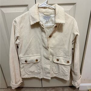 Women's Cream Corduroy Jacket